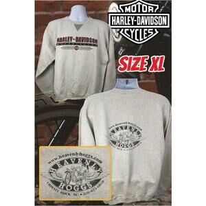 Harley-Davidson Sweatshirt 2000 Gray XL Motorcycle Logo Vintage Crew Pullover